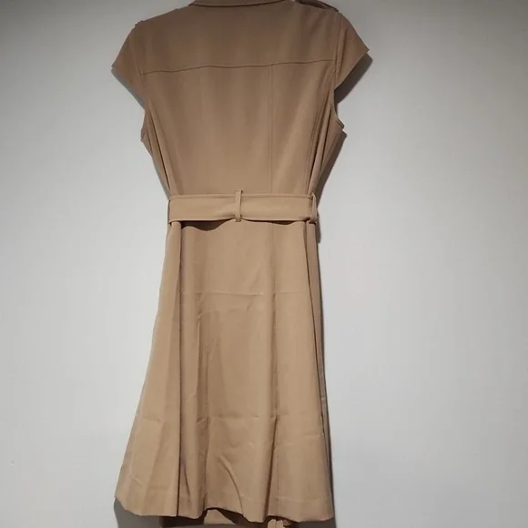 Calvin Klein Tan Double-Breasted Dress - Picture 4 of 9